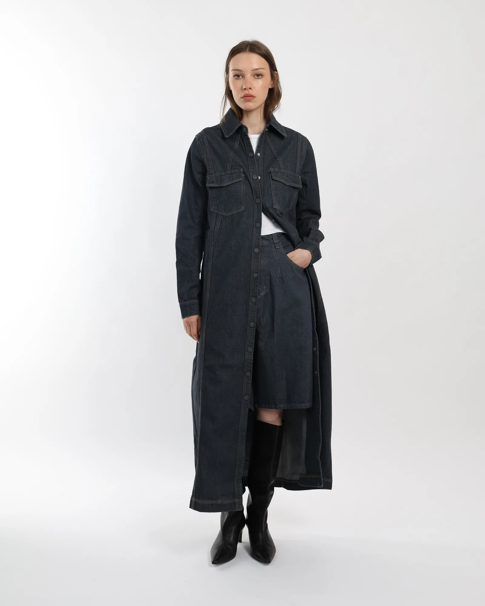 Tapado Mery Denim – vista alternativa