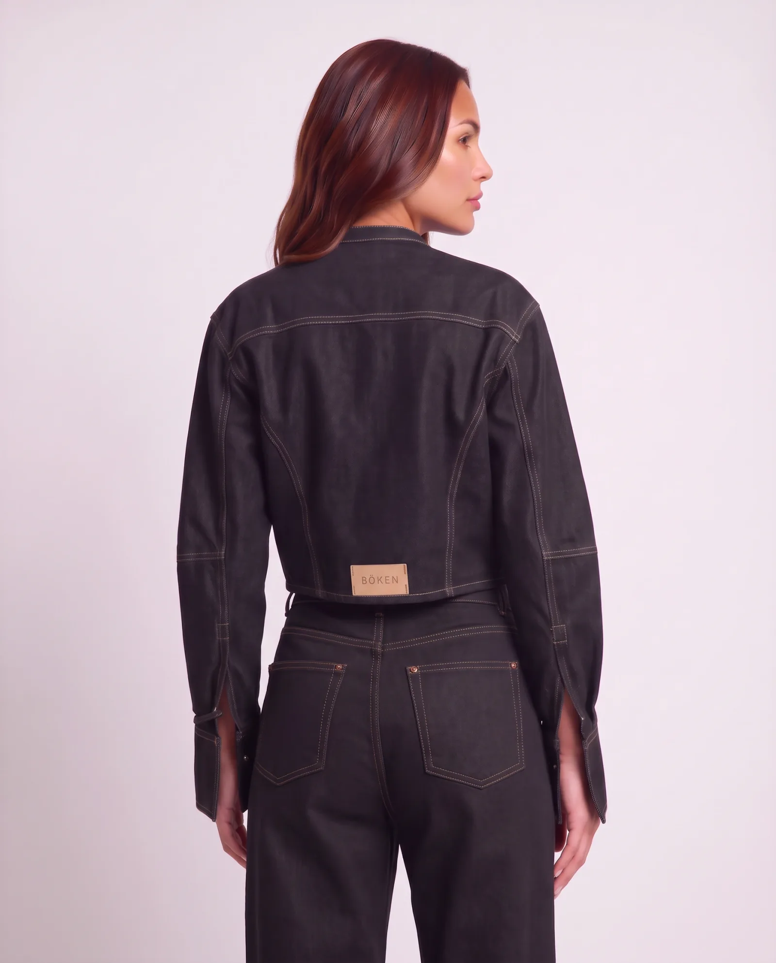 AYERBE Balloon Sleeve Denim Jacket 5