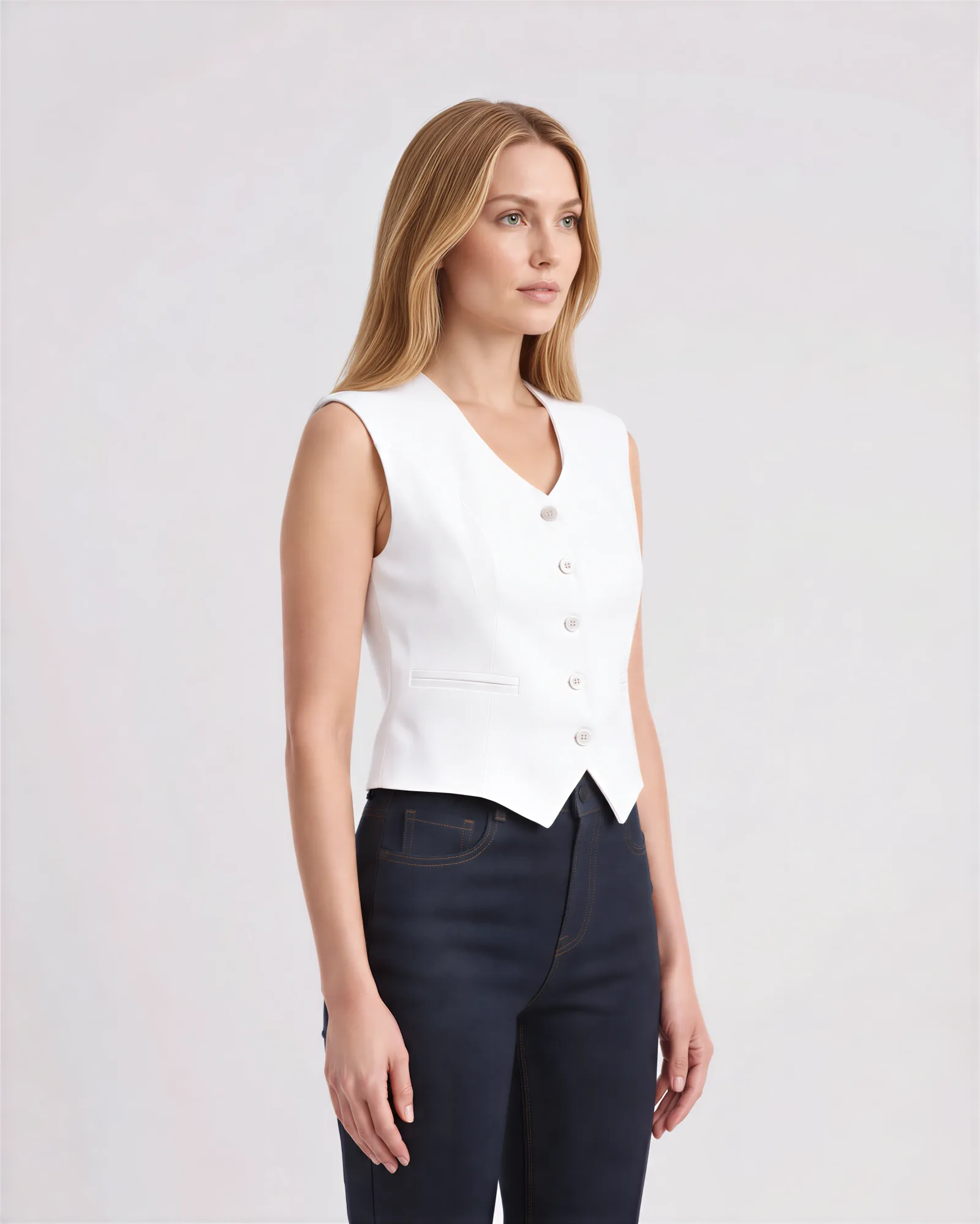 MACA Tailored Linen Vest 4