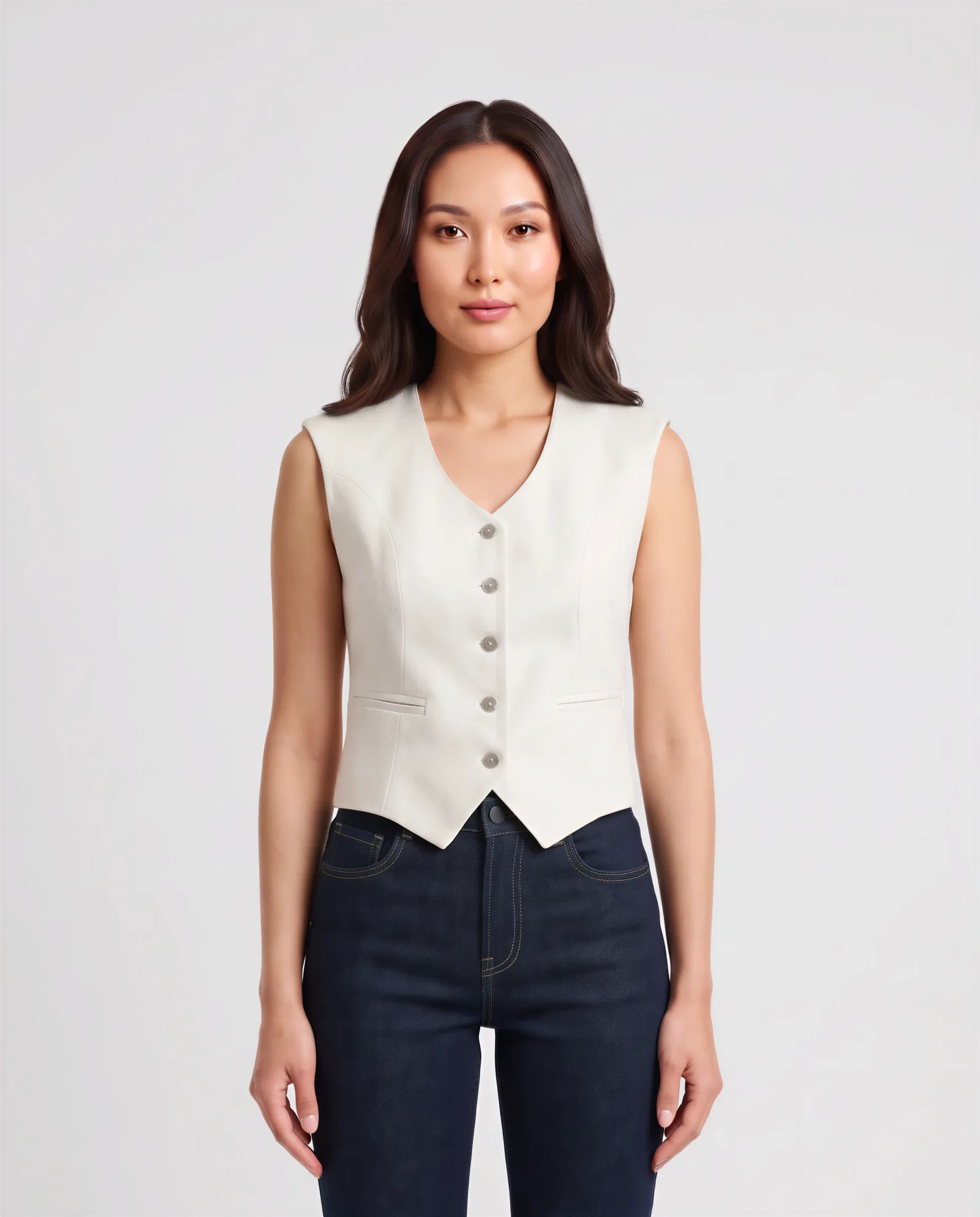 MACA Tailored Linen Vest 5