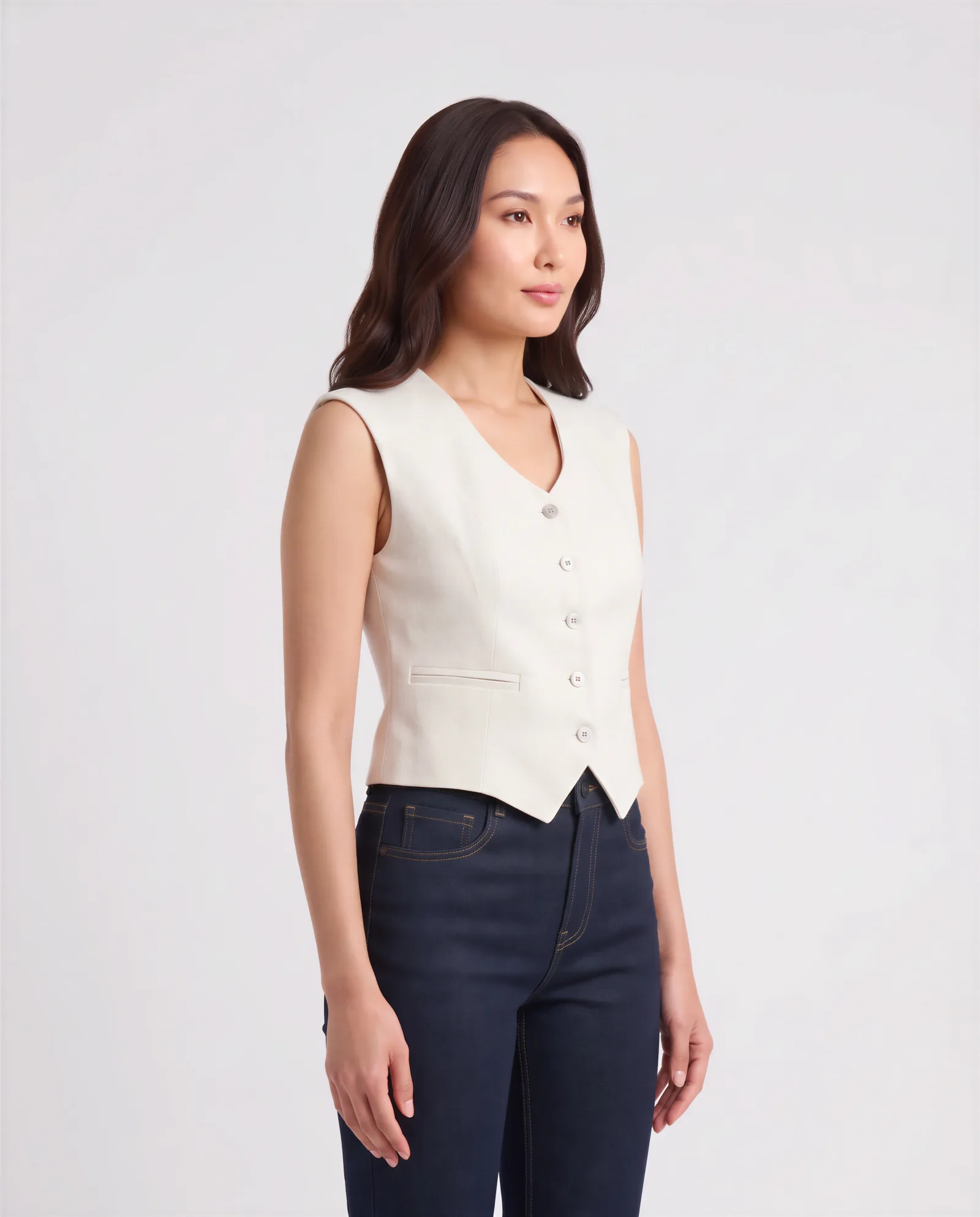 MACA Tailored Linen Vest 6