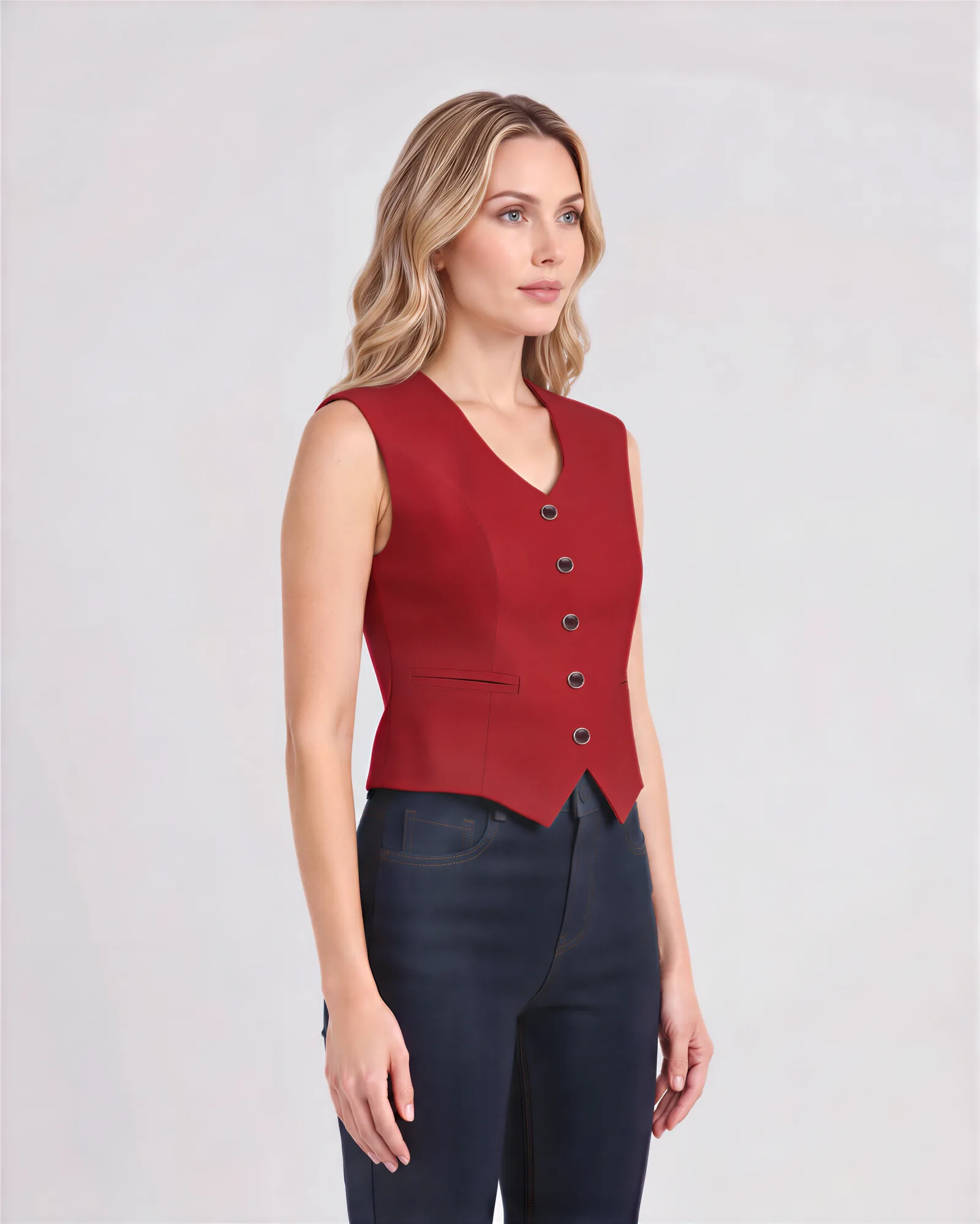 MACA Tailored Linen Vest 9