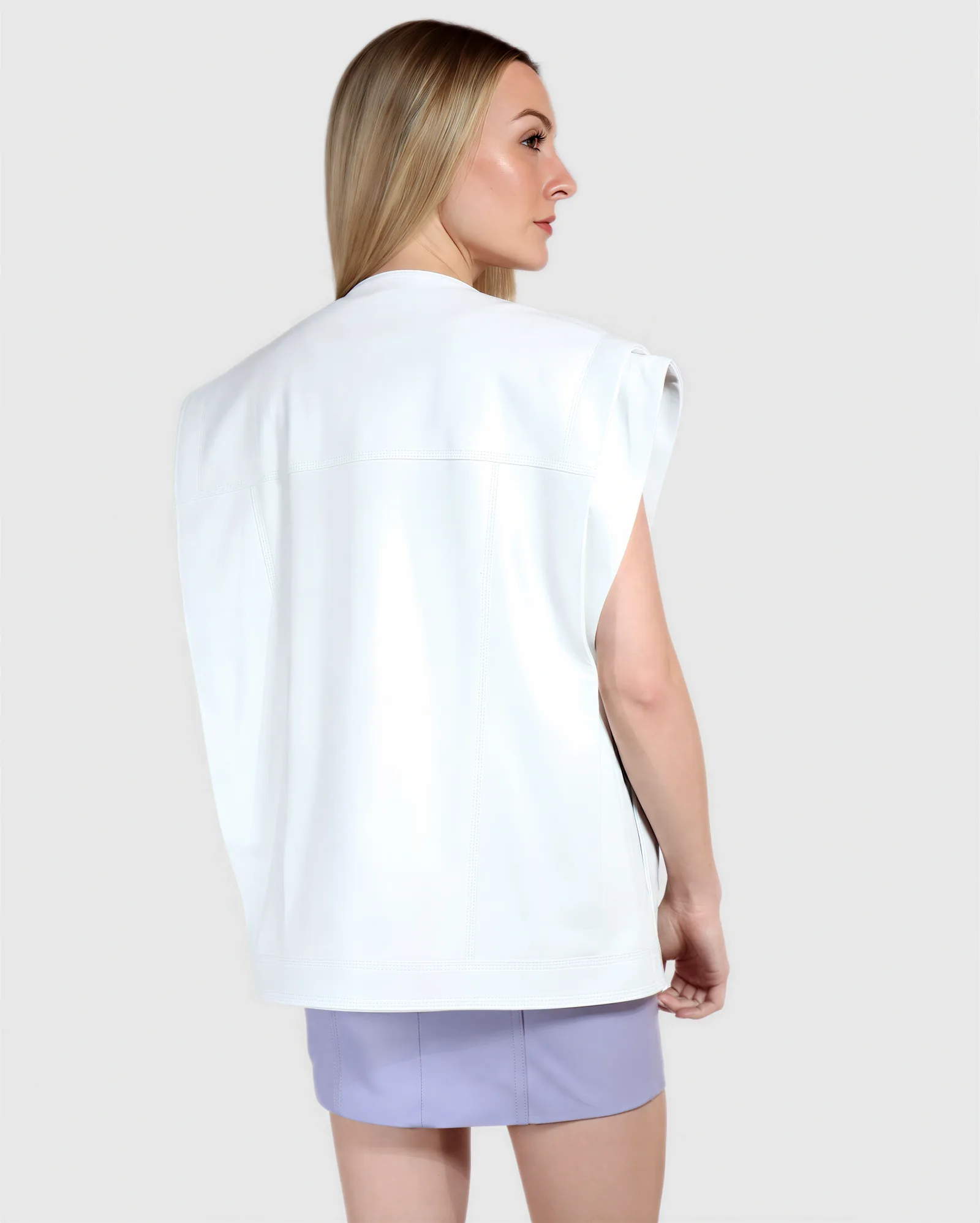 OTTO Oversized Trucker Leather Vest 3