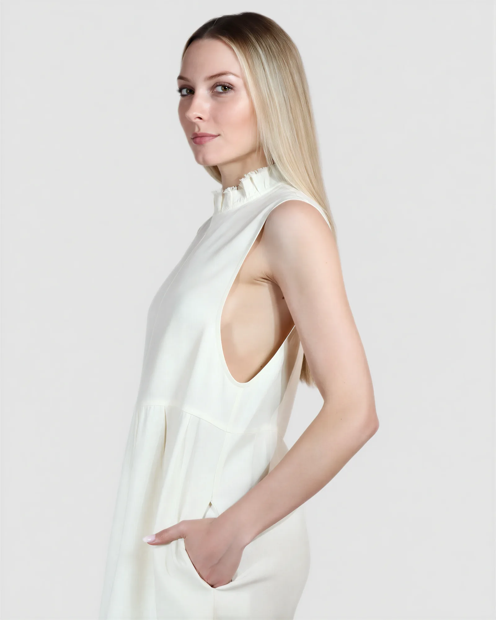 VANGE Maxi Linen Dress – vista alternativa