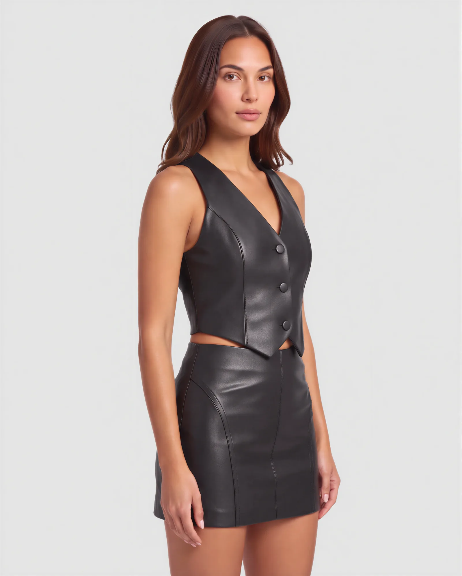 BOKEN Mini Leather Skirt 13