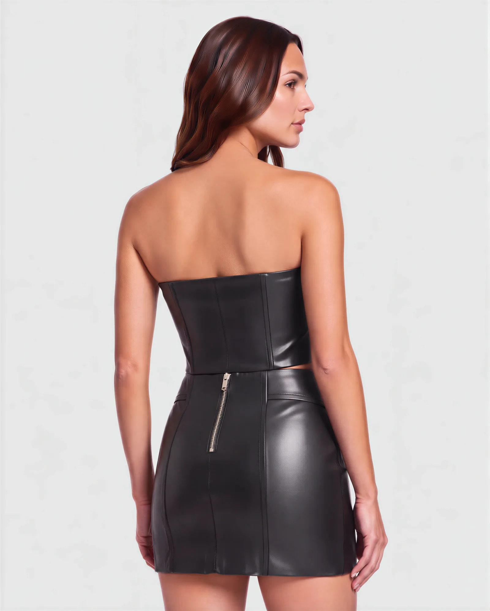 BOKEN Mini Leather Skirt 14