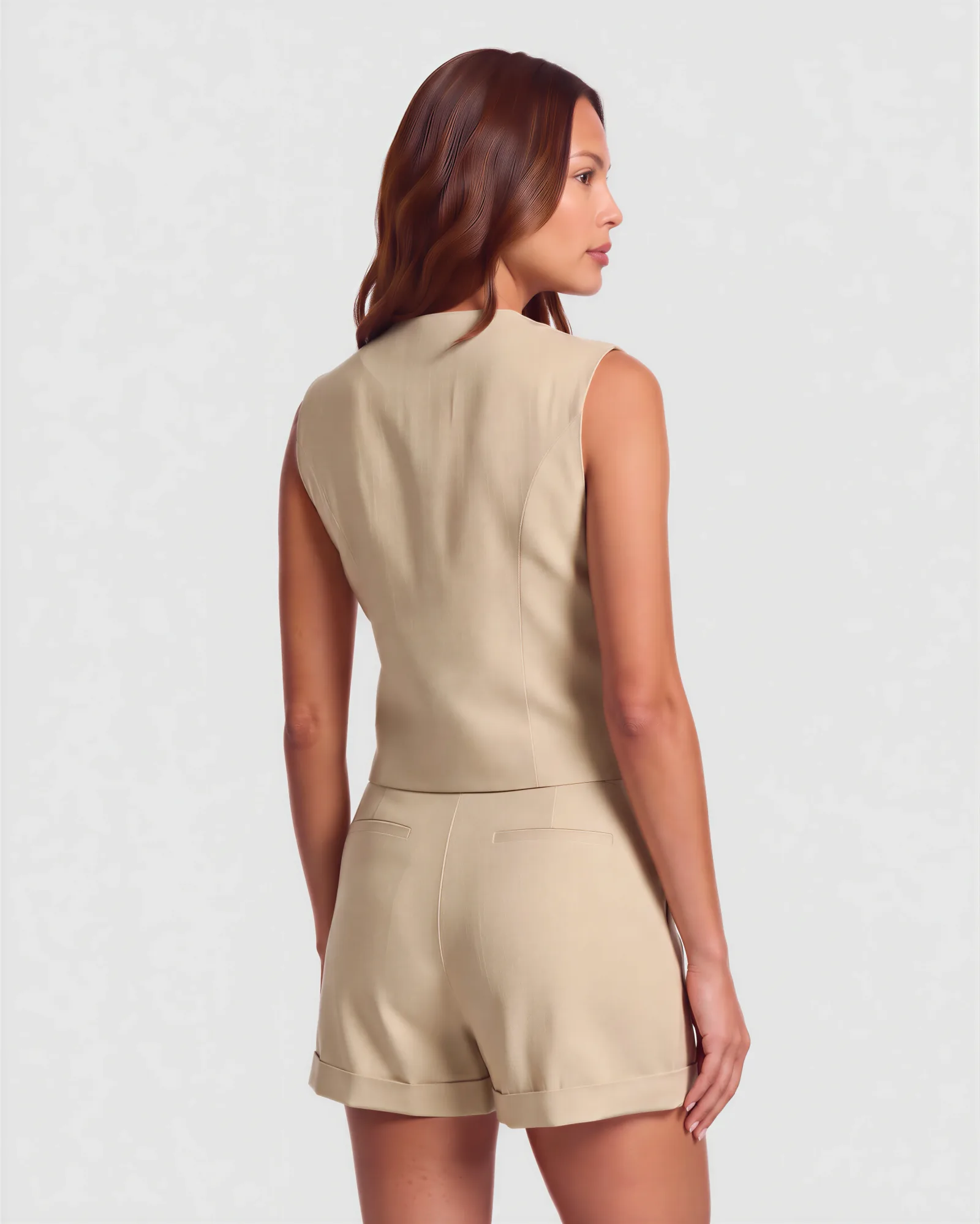 MACA Tailored Linen Vest 16