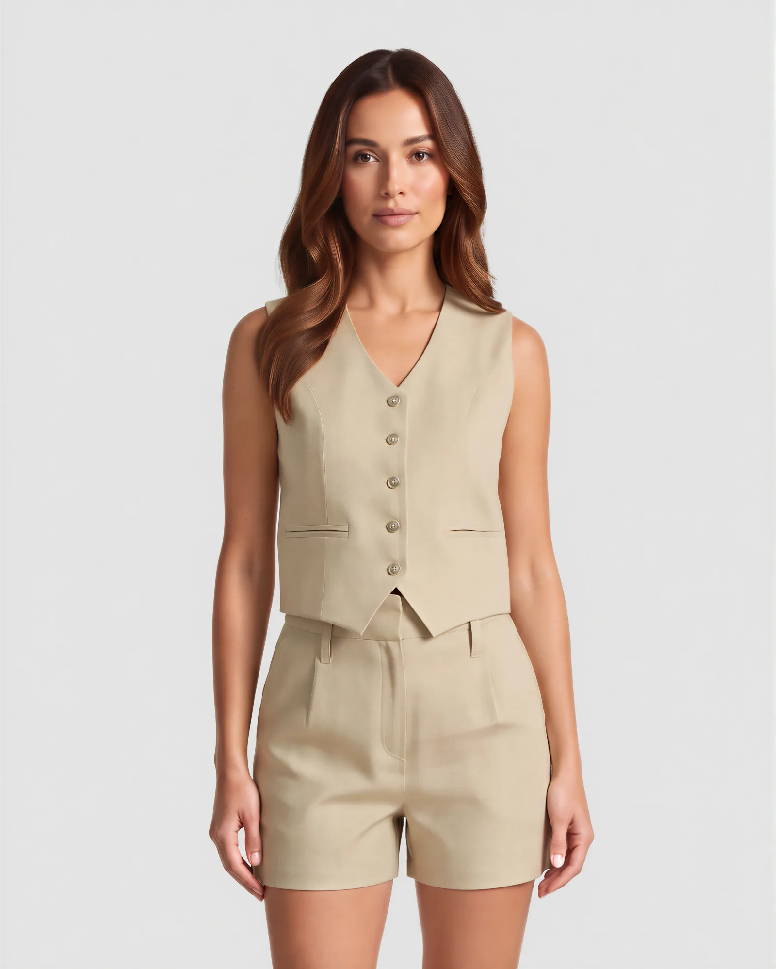 MACA Tailored Linen Vest 15