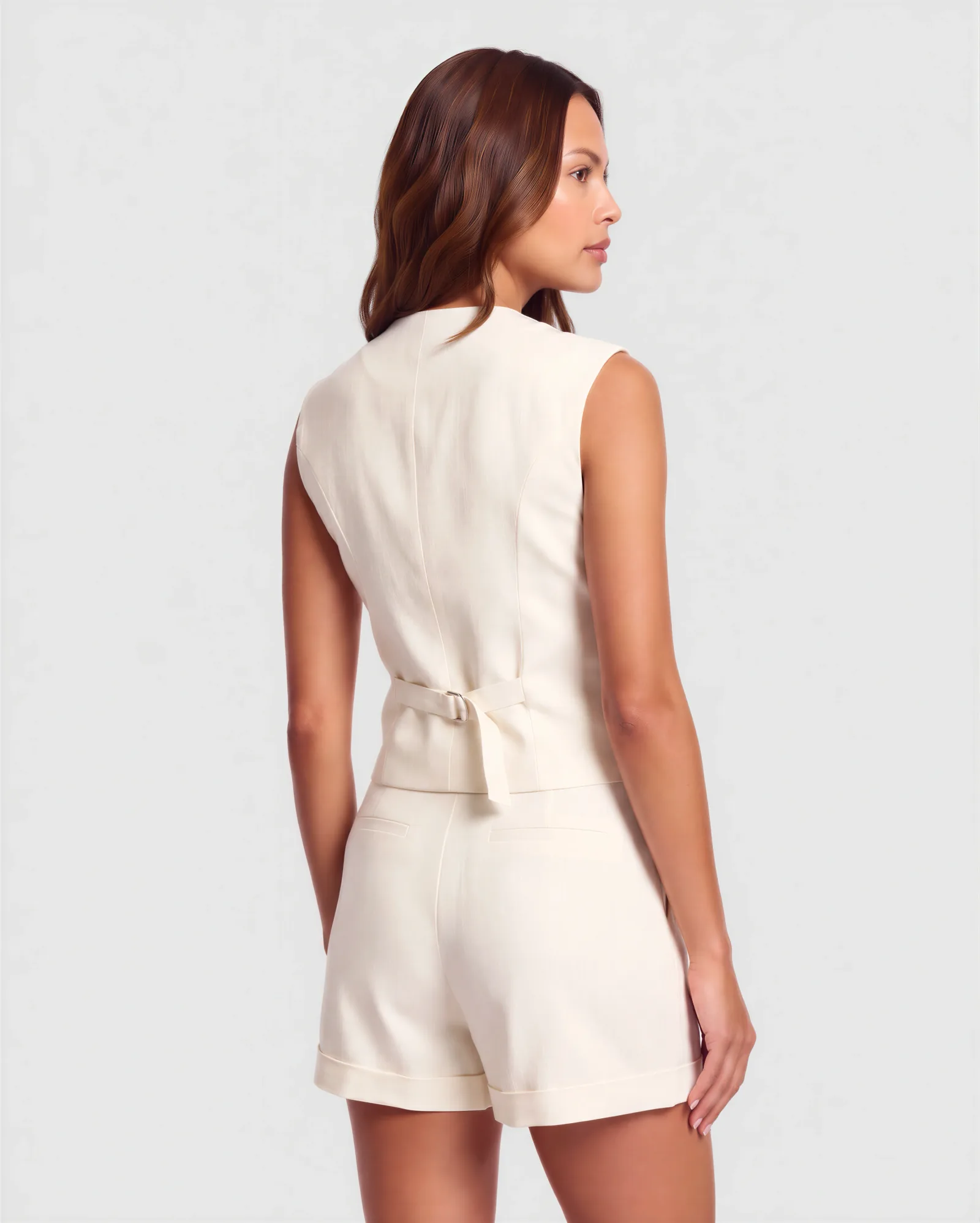 LITOS Double Pleated Linen Shorts 3