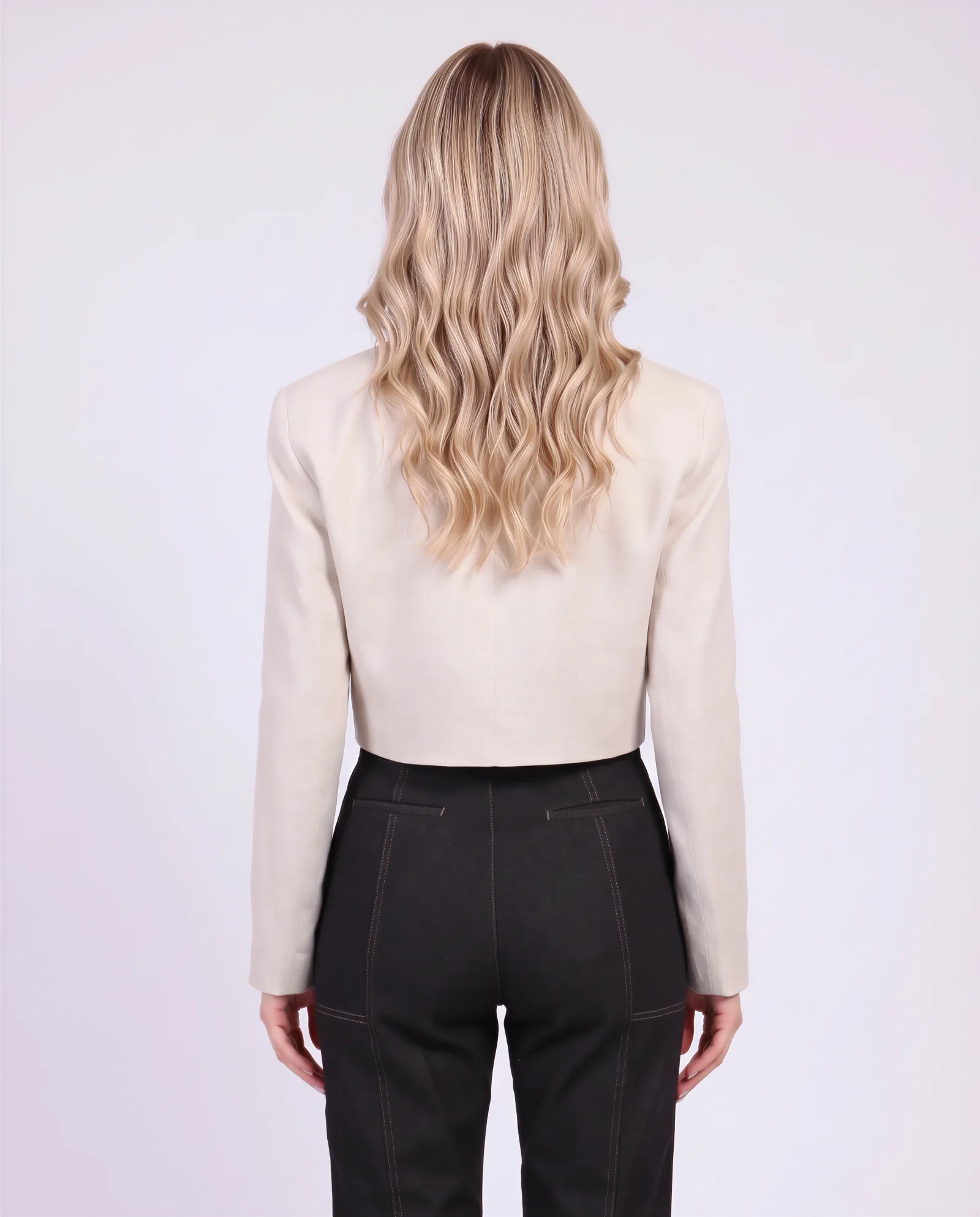 CATA Cropped Toreador Linen Blanzer 4