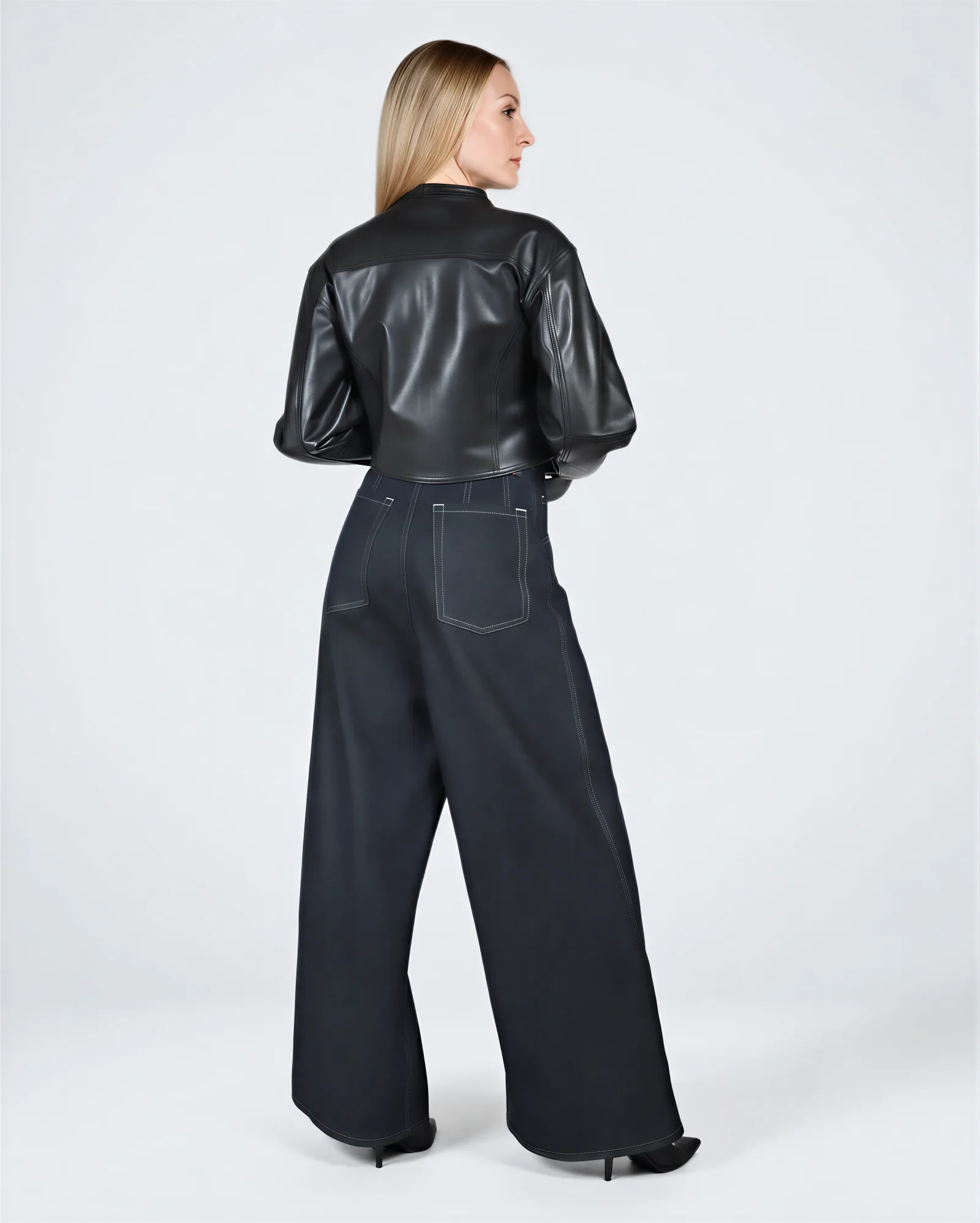 SAHARA High Rise Oversized Wide Leg Jeans 3