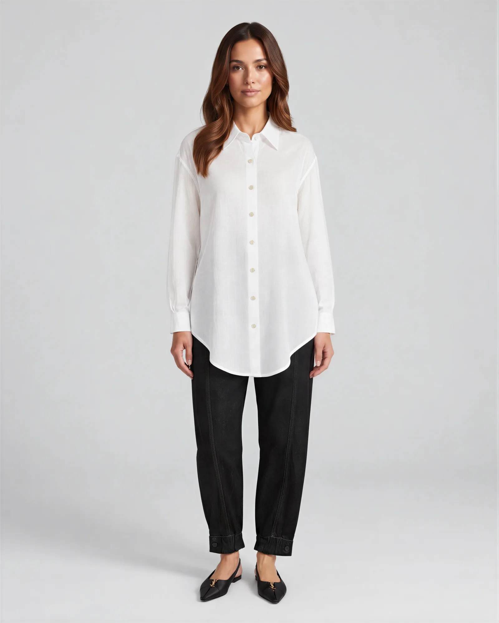 OURA Boyfriend Linen Shirt 1