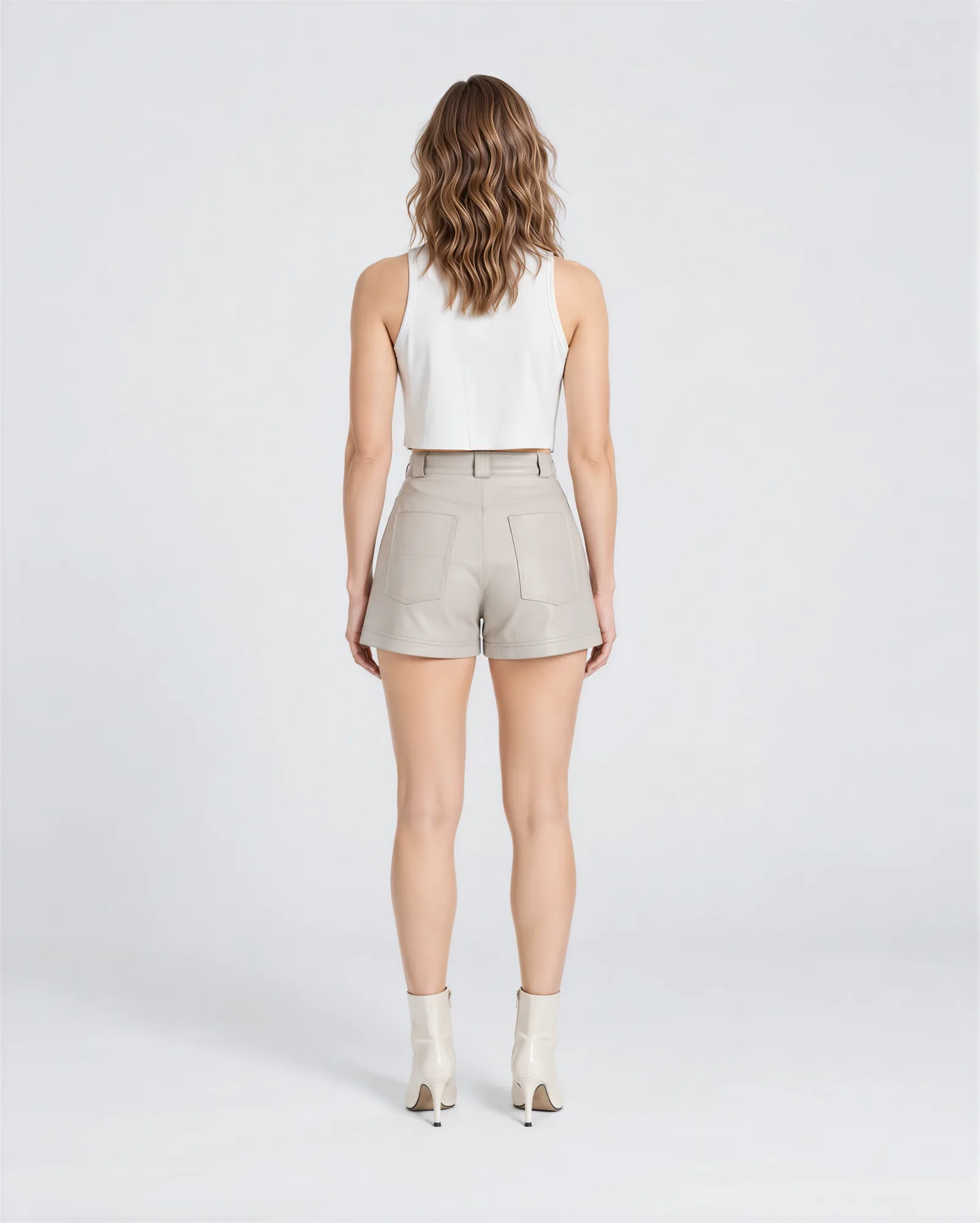 CATANA Five Pocket Leather Shorts 4