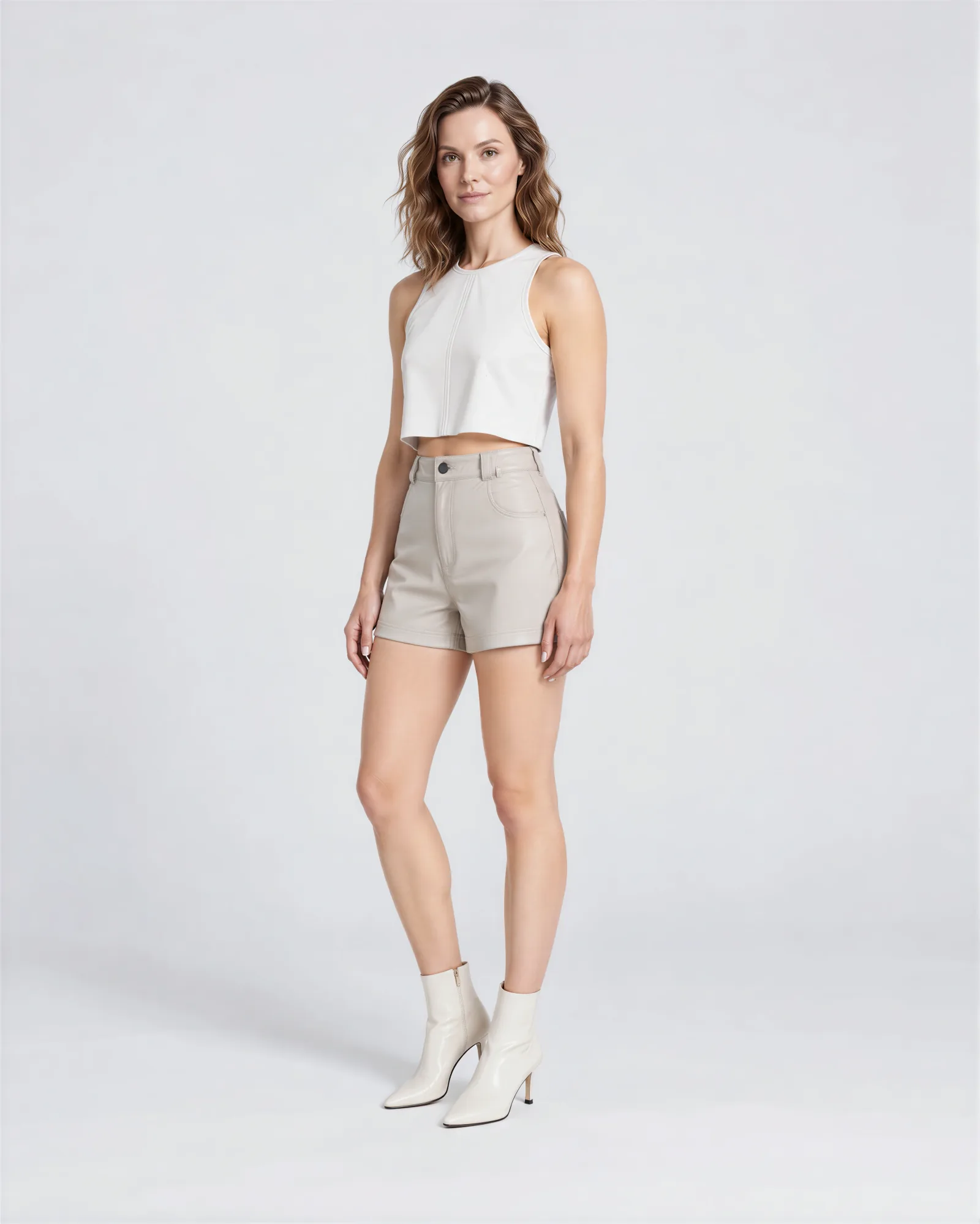 CATANA Five Pocket Leather Shorts 3