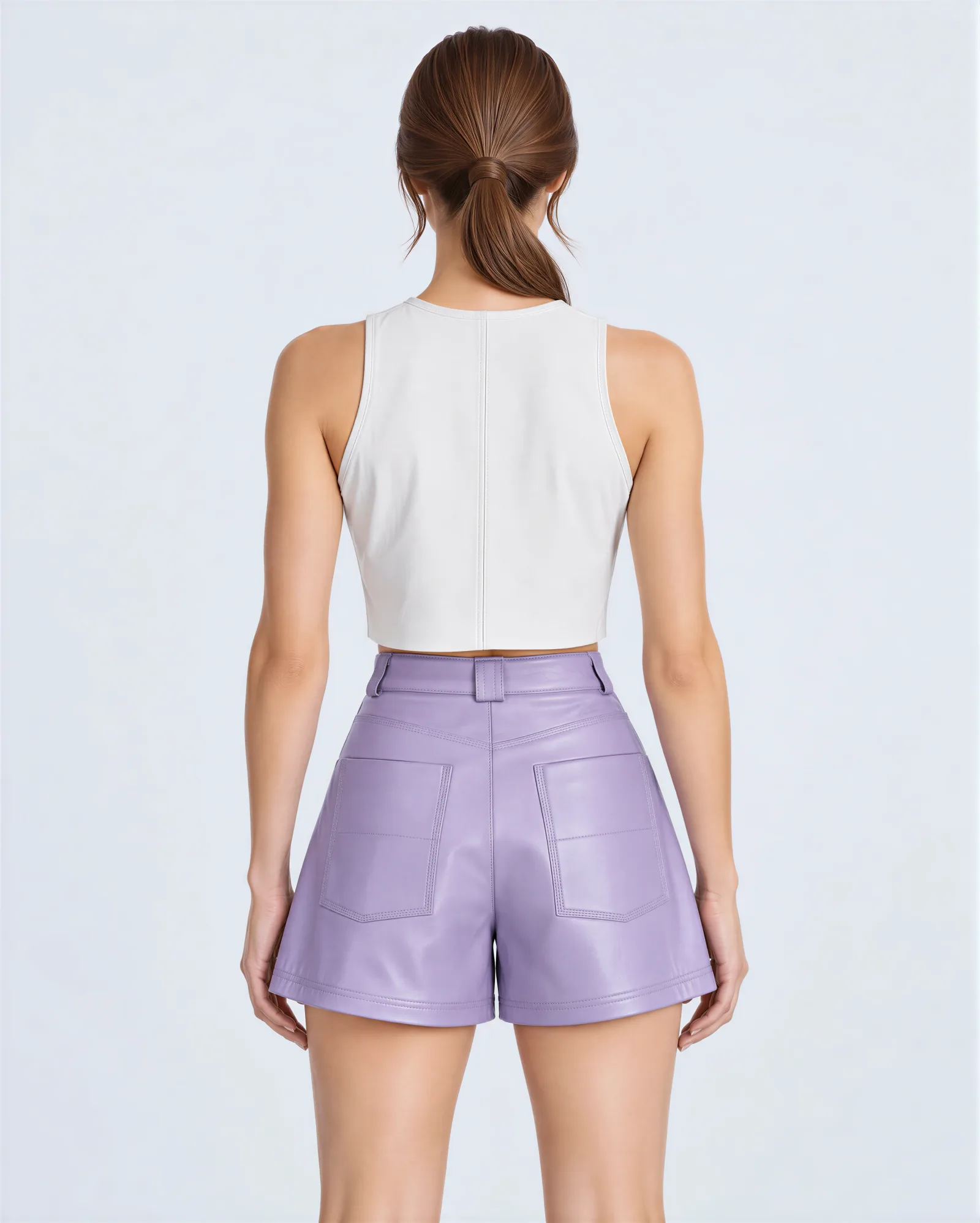 CATANA Five Pocket Leather Shorts 15