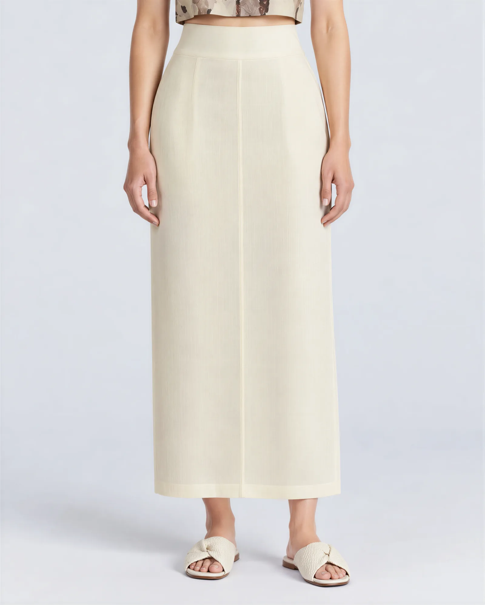 ALMERIA Midi Linen Skirt 2