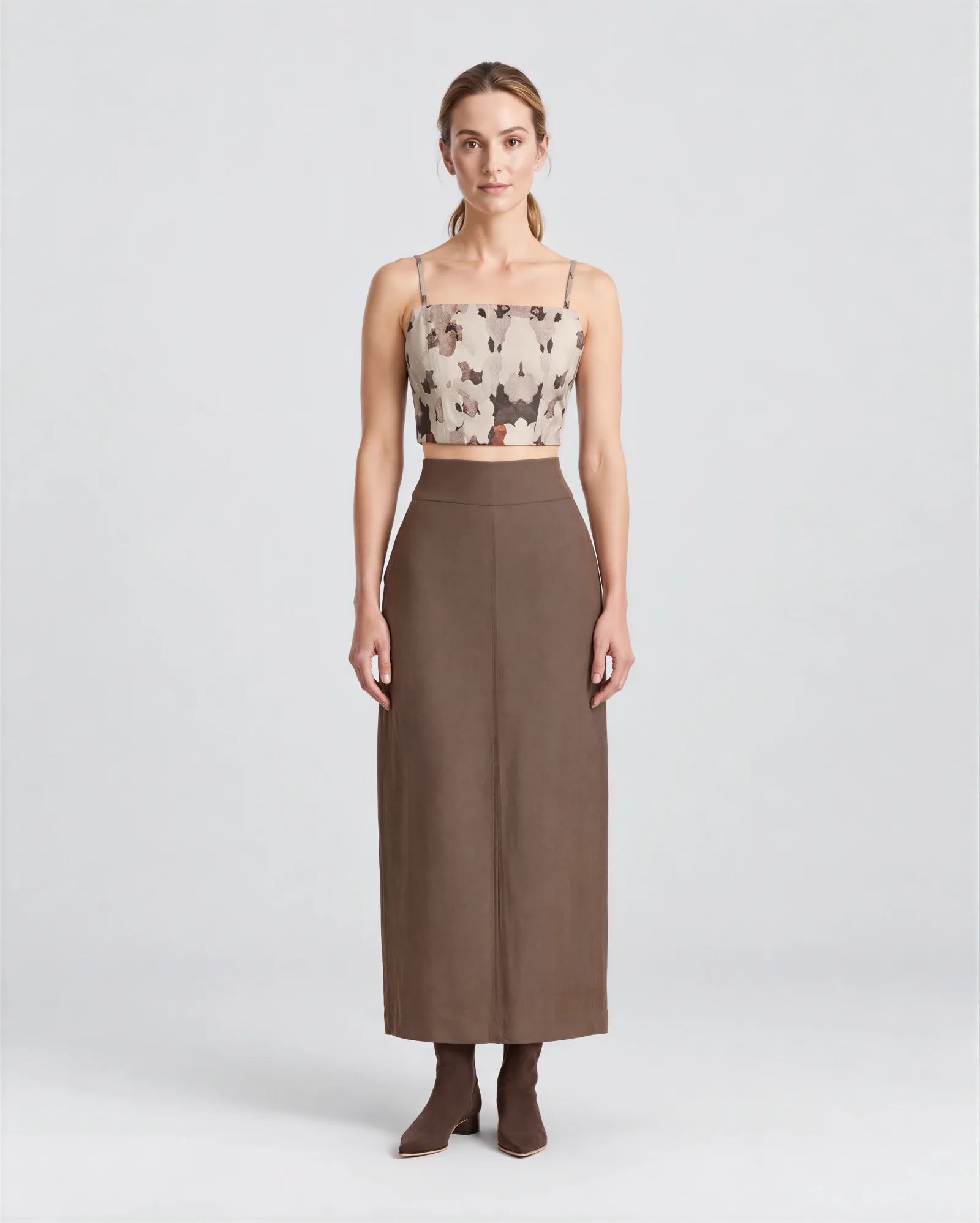 ALMERIA Midi Linen Skirt 1