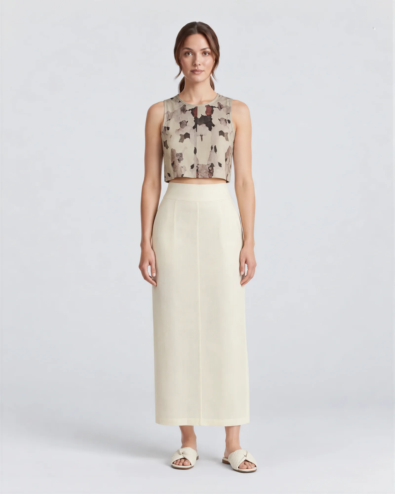 ALMERIA Midi Linen Skirt 6