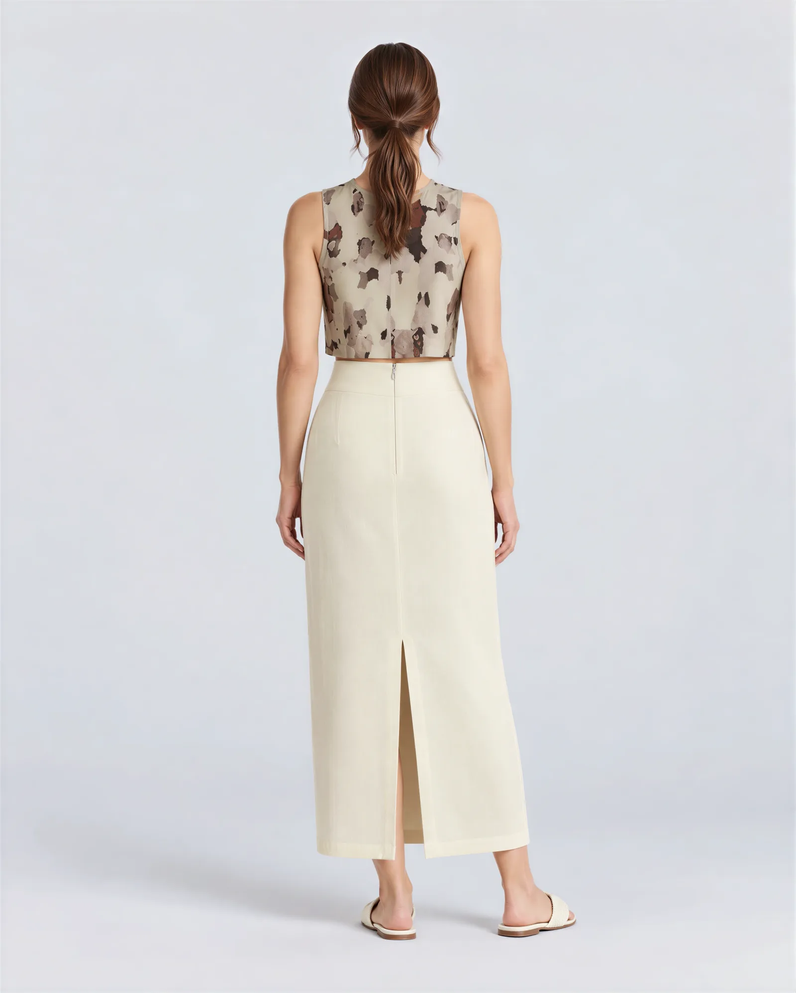 ALMERIA Midi Linen Skirt 7